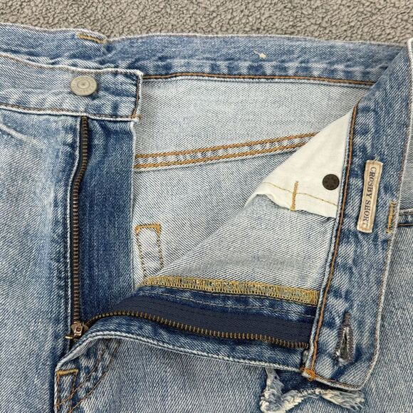 Polo Ralph Lauren Distressed Star Patch Crosby Denim Shorts Blue Size 32 - Picture 7 of 15